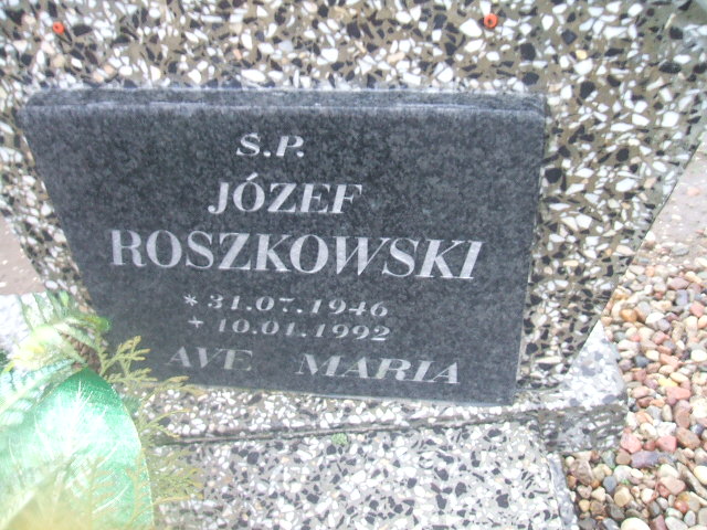 Józef Roszkowski 1946 Rymań - Grobonet - Wyszukiwarka osób pochowanych