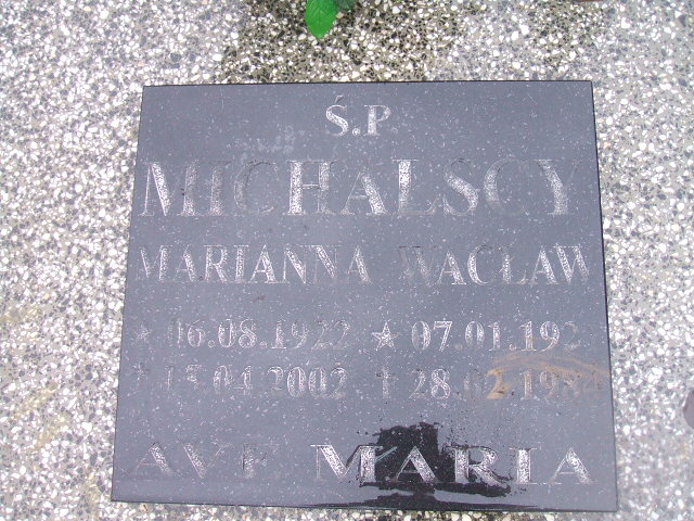 Wacław Michalski 1920 Rymań - Grobonet - Wyszukiwarka osób pochowanych