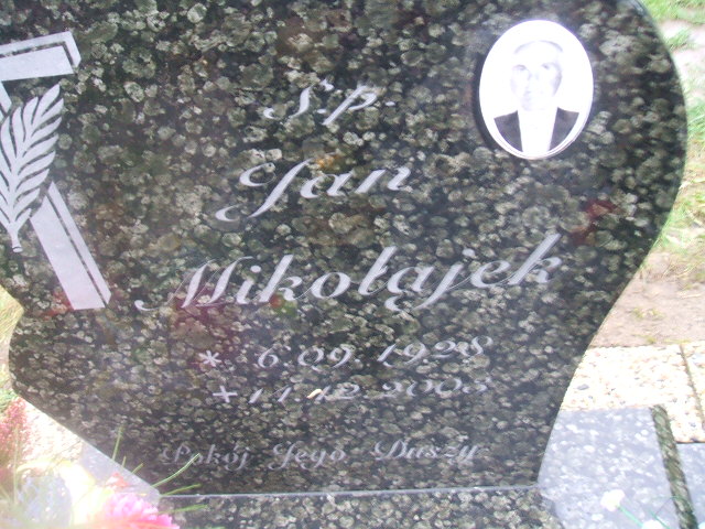 Józef Mikołajek 1954 Rymań - Grobonet - Wyszukiwarka osób pochowanych