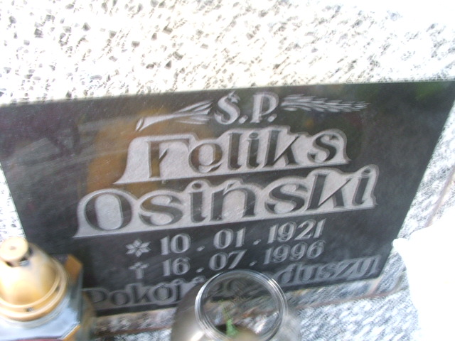 Feliks Osiński 1921 Rymań - Grobonet - Wyszukiwarka osób pochowanych