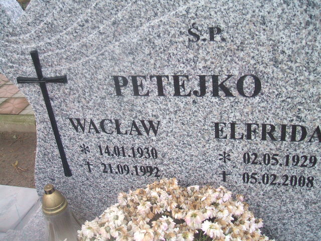 Grób Elfrida Petejko