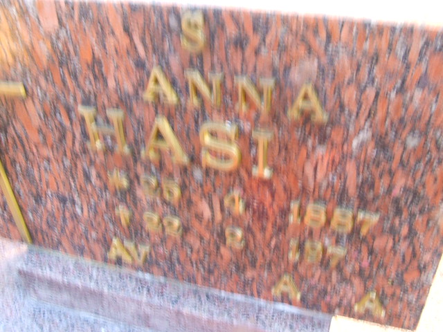 Anna Hasiak 1887 Rymań - Grobonet - Wyszukiwarka osób pochowanych