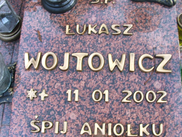 Łukasz Wojtowicz 2002 Rymań - Grobonet - Wyszukiwarka osób pochowanych